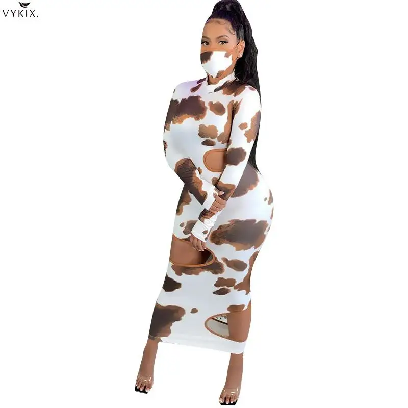 2020 New Bodycon Long Sleeve Turtleneck Cut Out Stretchy Print Sexy Club Dresses Autumn Winter Women Clubwear Streetwear Outfits
2020 New Bodycon Long Sleeve Turtleneck Cut Out Stretchy Print Sexy Club Dresses Autumn Winter Women Clubwear Streetwear Outfits