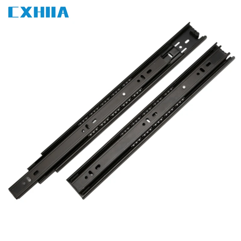CXHIIA 4510 Black Three-Section Mute Drawer Slide Furniture Hardware Cabinet Wardrobe Door Computer Desk Slide
CXHIIA 4510 Black Three-Section Mute Drawer Slide Furniture Hardware Cabinet Wardrobe Door Computer Desk Slide