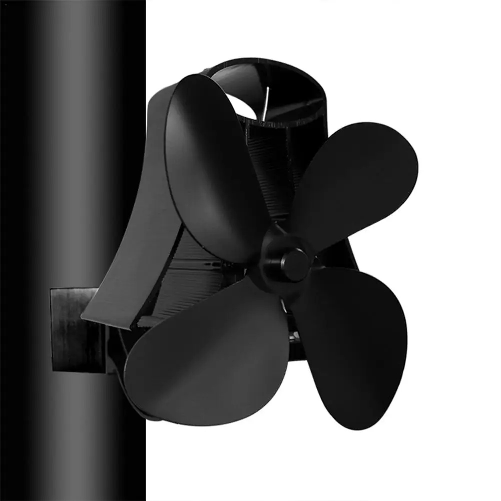 4 Blades Heat Furnace Fan Ecofan Quiet Black Wall-mounted Home Fireplace Fan Effective Heat Distribution Komin Burner Wood
4 Blades Heat Furnace Fan Ecofan Quiet Black Wall-mounted Home Fireplace Fan Effective Heat Distribution Komin Burner Wood