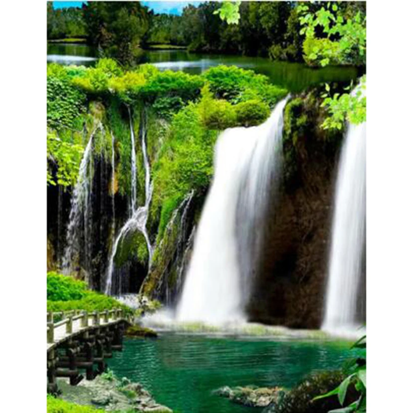 5D DIY Diamond Painting Square/Round Diamond Landscape Painting Waterfall Beautiful Scenery Picture Cross Stitch Art Decor TX574
5D DIY Diamond Painting Square/Round Diamond Landscape Painting Waterfall Beautiful Scenery Picture Cross Stitch Art Decor TX574
