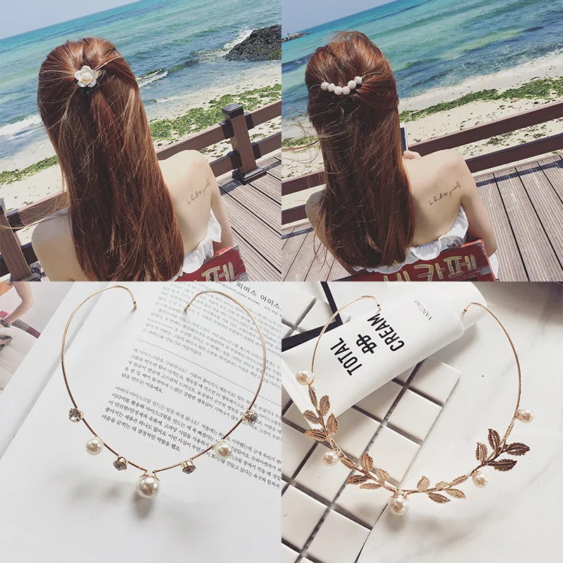 South Korea Fall/winter Post-wearing Sweet Hairpin Pearl Flower Press Hairpin Headband Fashion Plate Hair Accessories Headdress
South Korea Fall/winter Post-wearing Sweet Hairpin Pearl Flower Press Hairpin Headband Fashion Plate Hair Accessories Headdress