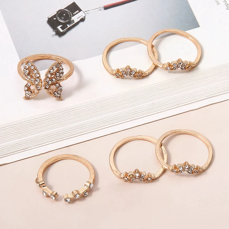 2021 8pc/set Butterfly Ring Picture Color New Fashion Ring Women's Crystal Insect Female Finger Rings Set Jewelry Party Gifts
2021 8pc/set Butterfly Ring Picture Color New Fashion Ring Women's Crystal Insect Female Finger Rings Set Jewelry Party Gifts