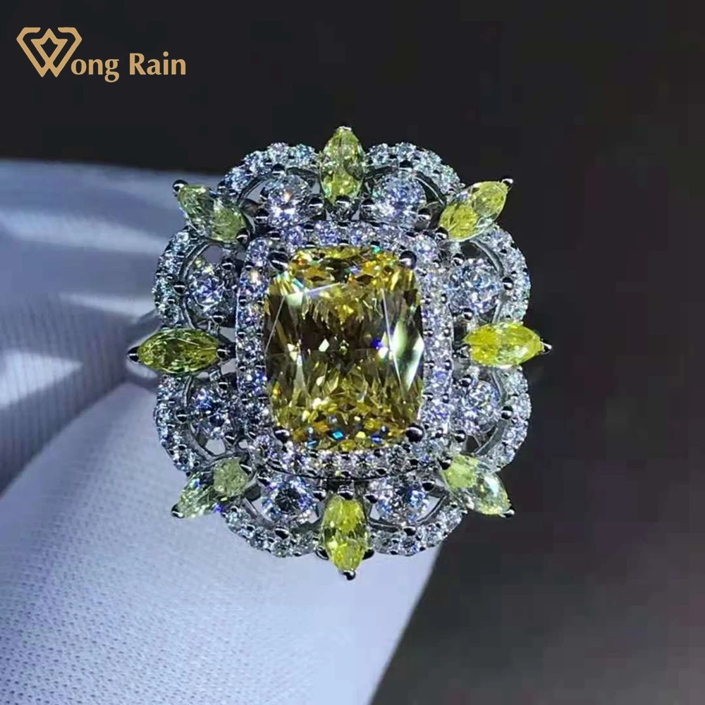Wong Rain 925 Sterling Silver 2 CT D Created Moissanite Citrine Gemstone Hyperbole Cocktail Rings Customized Rings Fine Jewelry
Wong Rain 925 Sterling Silver 2 CT D Created Moissanite Citrine Gemstone Hyperbole Cocktail Rings Customized Rings Fine Jewelry
