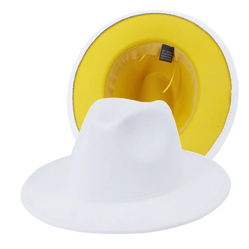 fedora women hats solid different color inside patchwork women hats wide brim black formal outdoor church wedding men women hats
fedora women hats solid different color inside patchwork women hats wide brim black formal outdoor church wedding men women hats