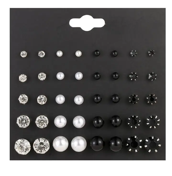 20 Pairs Simulated Pearl Crystal Earrings Set For Women Girl Gift Stud Jewelry
20 Pairs Simulated Pearl Crystal Earrings Set For Women Girl Gift Stud Jewelry