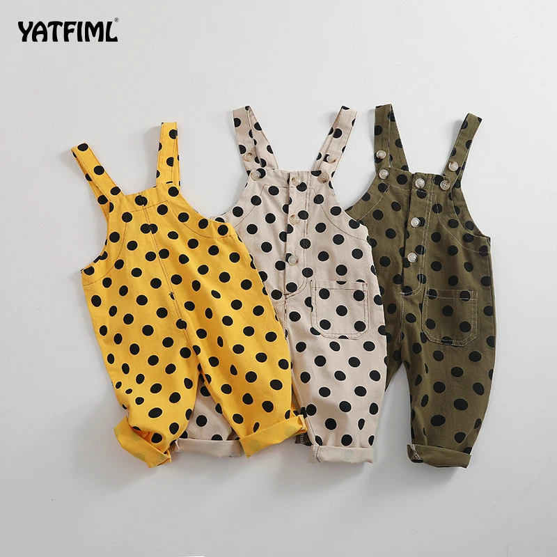 YATFIML Детский комбинезон в горох и штанов для мальчиков девочек маленьких большие