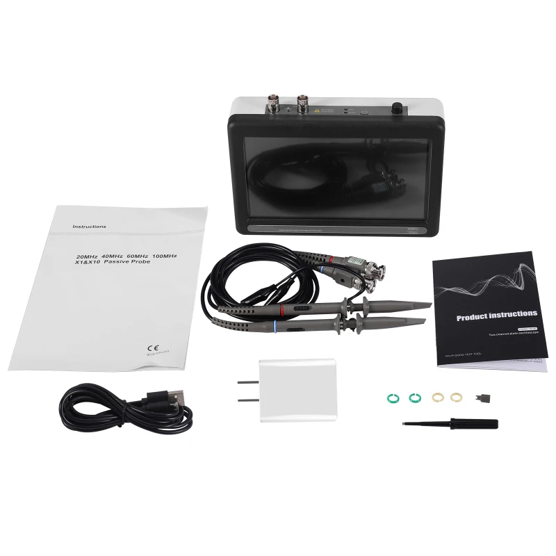 1013D 7-inch 2-channel Digital Storage Oscilloscope With 100MHz Bandwidth And 1GS Sampling Rate
1013D 7-inch 2-channel Digital Storage Oscilloscope With 100MHz Bandwidth And 1GS Sampling Rate
