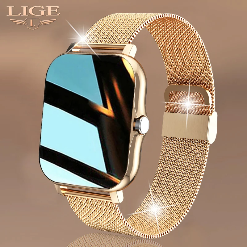 Смарт-часы LIGE женские с сенсорным экраном 2021 дюйма и Bluetooth | Электроника