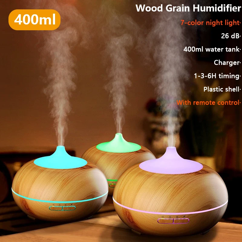Aromatherapy Essential Oil Diffuser Wood Grain Air Humidifier Cool Mister distributor aroma electric for home with LED Light
Aromatherapy Essential Oil Diffuser Wood Grain Air Humidifier Cool Mister distributor aroma electric for home with LED Light