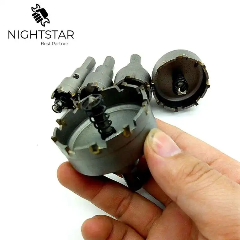 5pcs HSS Drill Bit Hole Saw Carbide Tip Core Metalworking Hole Cutter Tools Wood Metal Drilling Cutters 20 25 30 40 50mm
5pcs HSS Drill Bit Hole Saw Carbide Tip Core Metalworking Hole Cutter Tools Wood Metal Drilling Cutters 20 25 30 40 50mm