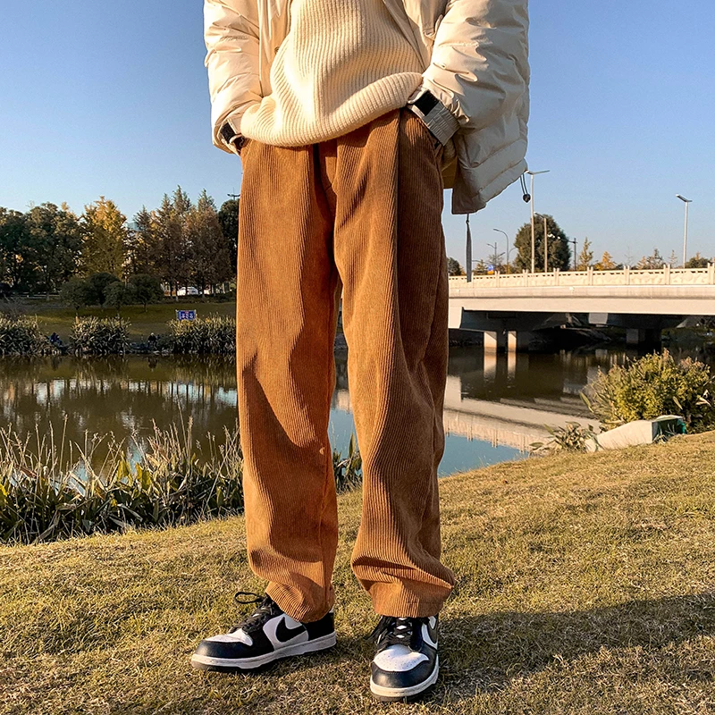 Осенне-зимние флисовые вельветовые брюки, мужские однотонные повседневные женские модные уличные брюки 4 цветов с широкими штанинами 
Осенне-зимние флисовые вельветовые брюки, мужские однотонные повседневные женские модные уличные брюки 4 цветов с широкими штанинами