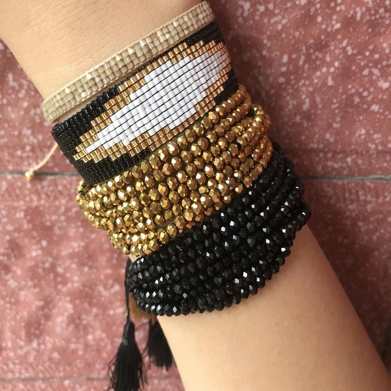 BLUESTAR Turkish Evil Eye Bracelet Women Crystal Pulseras Mujer Moda Jewelry Handmade Bead Loom
BLUESTAR Turkish Evil Eye Bracelet Women Crystal Pulseras Mujer Moda Jewelry Handmade Bead Loom