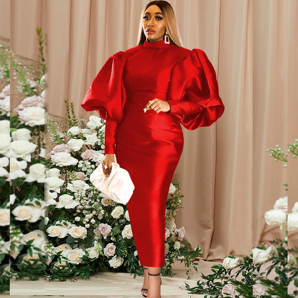 Women Maxi Dresses Long Lantern Dress Christmas High Collar Bodycon Sexy Shiny Celebrate Occasion African Robes Birthday Event
Women Maxi Dresses Long Lantern Dress Christmas High Collar Bodycon Sexy Shiny Celebrate Occasion African Robes Birthday Event