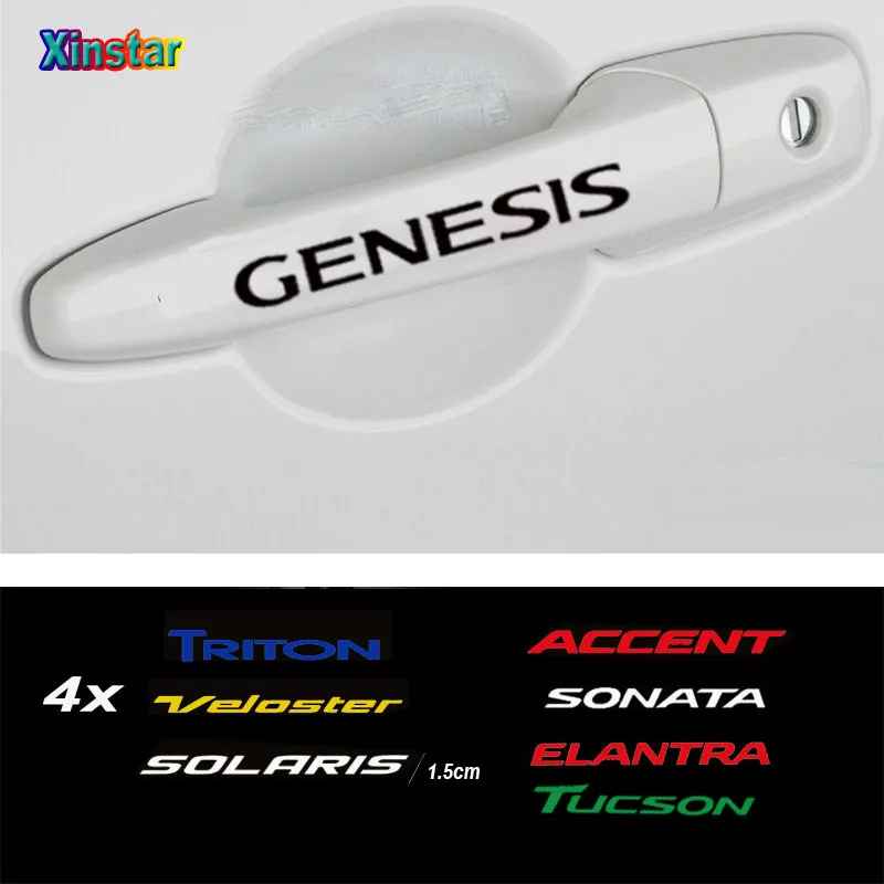 4pcs Car Door Handle Sticker For Hyundai TUCSON Elantra SONATA GENESIS SOLARIS VEOSTER TRITON ACCENT
4pcs Car Door Handle Sticker For Hyundai TUCSON Elantra SONATA GENESIS SOLARIS VEOSTER TRITON ACCENT
