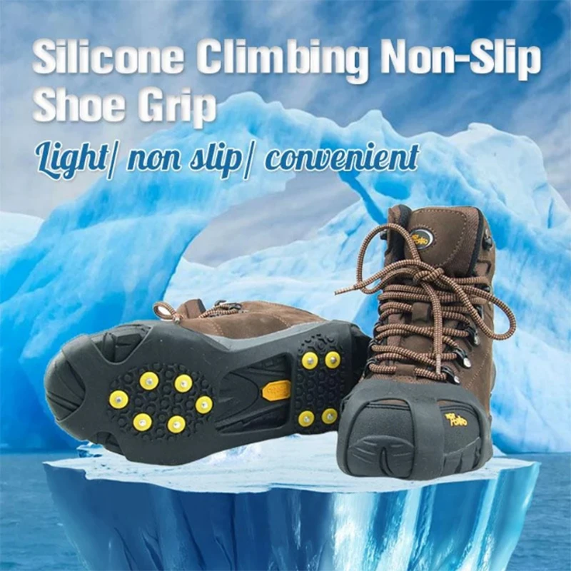 Hot Selling Silicone Climbing Non-Slip Shoe Grip Winter Anti-Skid Snow Ice Climbing Shoe Spikes Grips Sneaker Accessories
Hot Selling Silicone Climbing Non-Slip Shoe Grip Winter Anti-Skid Snow Ice Climbing Shoe Spikes Grips Sneaker Accessories