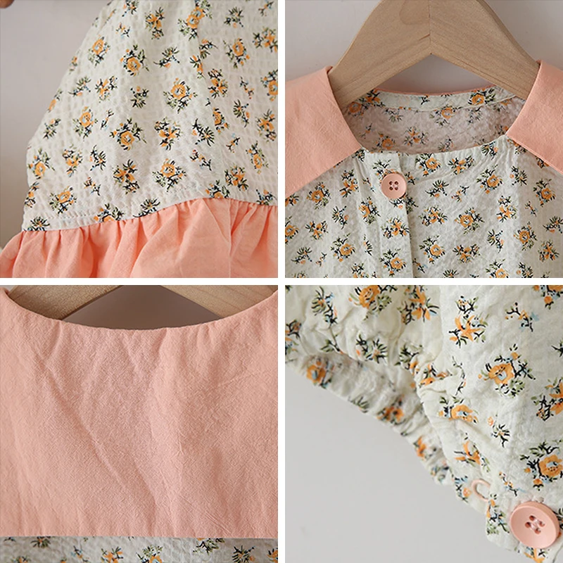 Toddle Floral Rompers Summer Newborn Baby Girls One-pieces Sweet Outfits With Hat Korea Style Children Princess Clothing
Toddle Floral Rompers Summer Newborn Baby Girls One-pieces Sweet Outfits With Hat Korea Style Children Princess Clothing