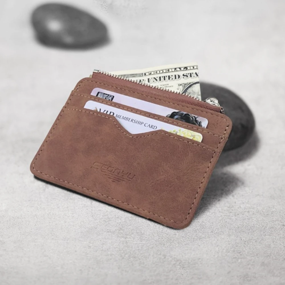 New Design Men's Card Wallet Matte Leather Coin Purse Frosted Fabric Retro Card Holder Dollar Bag Foldable Wallet Gift For Men
New Design Men's Card Wallet Matte Leather Coin Purse Frosted Fabric Retro Card Holder Dollar Bag Foldable Wallet Gift For Men