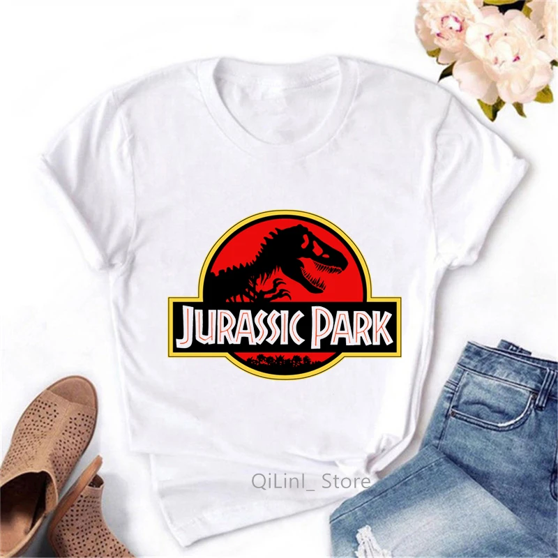 Vintage Jurassic Park T Shirt Women Dinosaur Tee Shirt Femme Summer Geek Top Female White Short Sleeve T-Shirt Cool Streetwear
Vintage Jurassic Park T Shirt Women Dinosaur Tee Shirt Femme Summer Geek Top Female White Short Sleeve T-Shirt Cool Streetwear