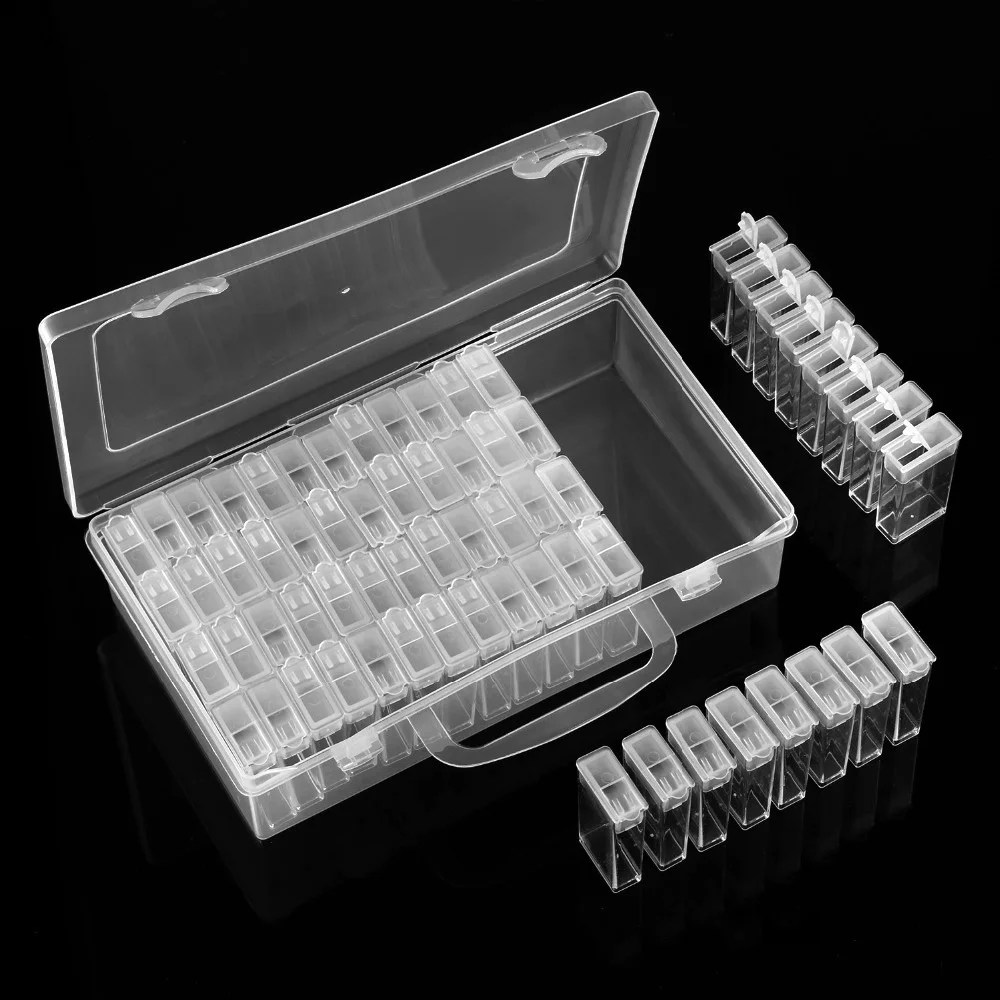 Diamond Painting Accessories 64 Grid Container Box DIY Diamond Embroidery Mosaic Tools Bead Transparent Plastic Drill Storage
Diamond Painting Accessories 64 Grid Container Box DIY Diamond Embroidery Mosaic Tools Bead Transparent Plastic Drill Storage