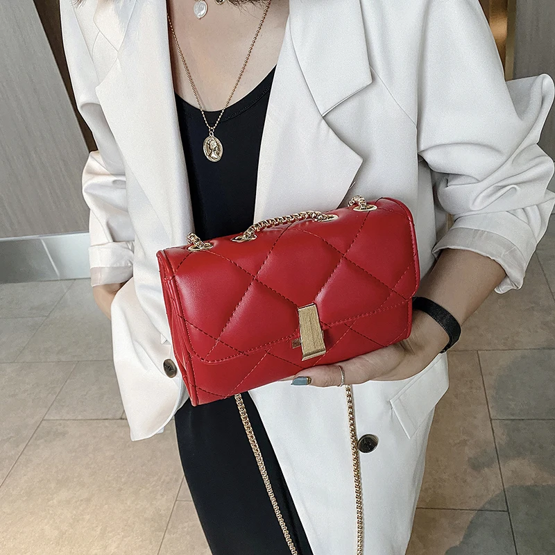Simple solid color handbag bags for women 2020 PU leather square women's chain Shoulder Messenger Bag purse bolsos para mujer
Simple solid color handbag bags for women 2020 PU leather square women's chain Shoulder Messenger Bag purse bolsos para mujer