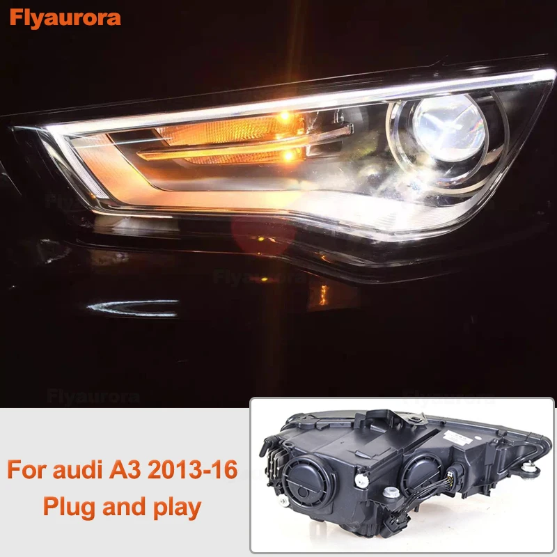 2 шт. автомобиль Стиль светодиодный фары для автомобиля Audi A3 2013-2016 налобный фонарь
