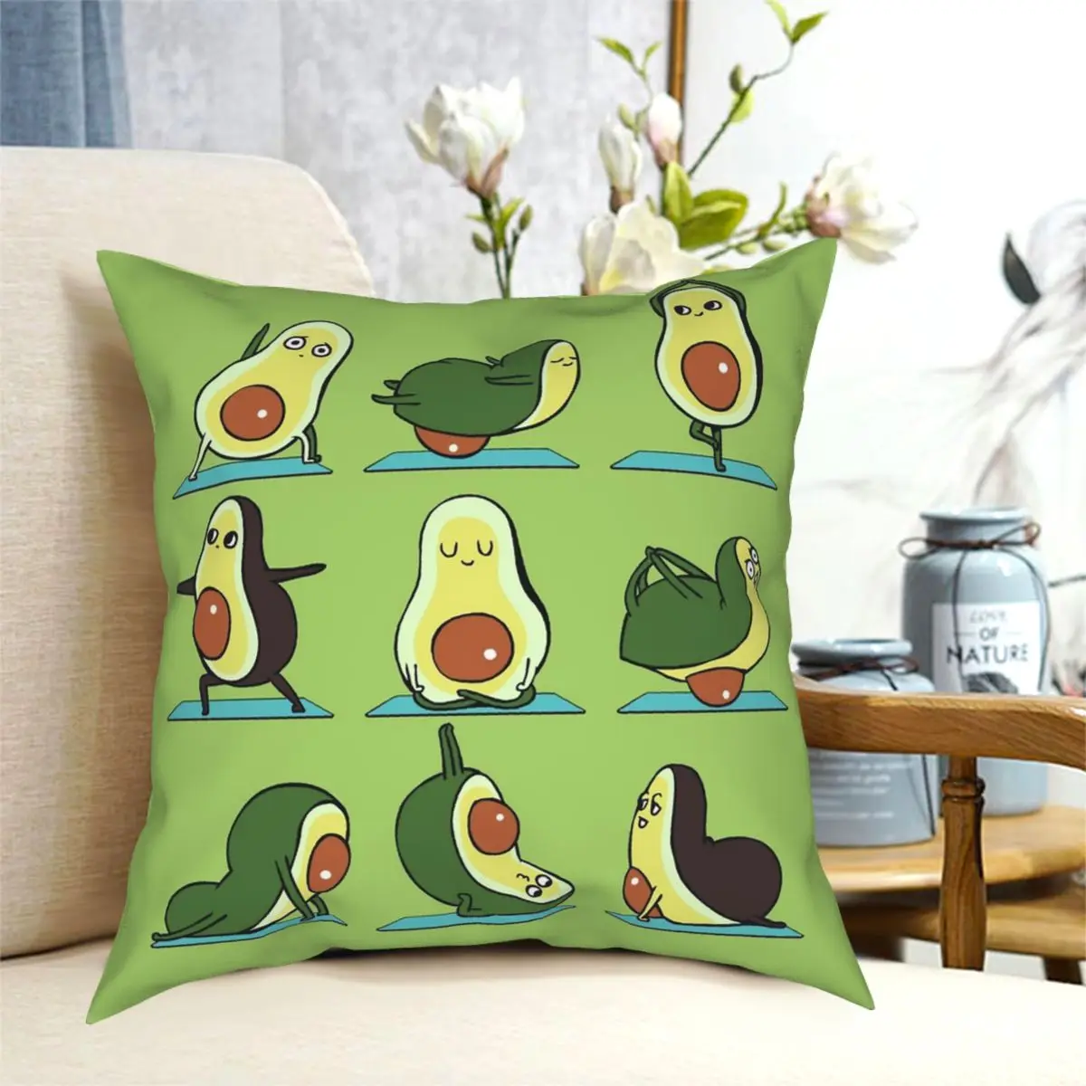 Avocado Yoga Pillowcase Polyester Creative Zip Decorative Throw Pillow Case for Car Cushion Cover Wholesale 45*45cm
Avocado Yoga Pillowcase Polyester Creative Zip Decorative Throw Pillow Case for Car Cushion Cover Wholesale 45*45cm