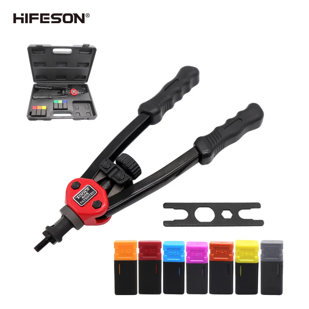 HIFESON BT 605/606 клепальный пистолет ручной набор гайки для ногтей бытовой инструмент