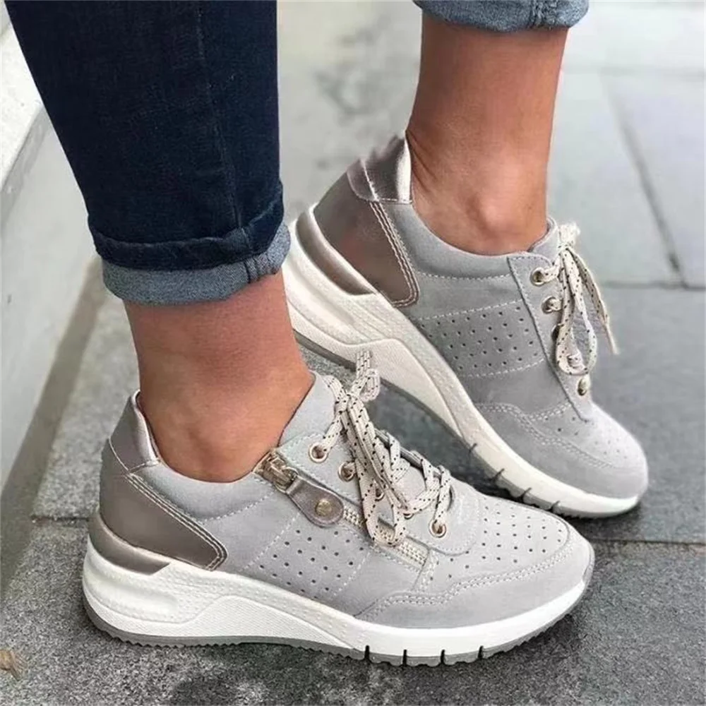 Women's Sneakers 2022 New Spring Lady Wedge Shoes Breathable Comfy Lace Up Sport Shoes Chunky Heeled Female Sneakers Size 35-43
Women's Sneakers 2022 New Spring Lady Wedge Shoes Breathable Comfy Lace Up Sport Shoes Chunky Heeled Female Sneakers Size 35-43