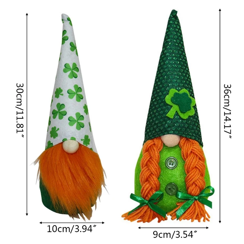 Cute Irish March Festiva Day Gnome Leprechaun Shamrock Household Ornaments Handmade Swedish Tomte Plush Toys Doll for Adult Kids
Cute Irish March Festiva Day Gnome Leprechaun Shamrock Household Ornaments Handmade Swedish Tomte Plush Toys Doll for Adult Kids