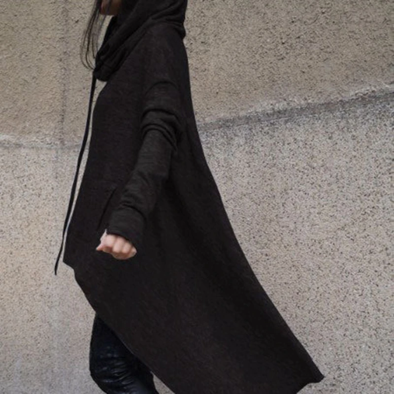 Women'S Hooded Pullover Irregular Long-Sleeved Drawstring Loose Top With Pockets2021Spring And Autumn Fashion Casual Personality
Women'S Hooded Pullover Irregular Long-Sleeved Drawstring Loose Top With Pockets2021Spring And Autumn Fashion Casual Personality