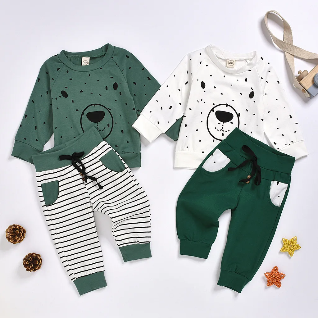 Newborn 2-Piece Set Baby Clothes Kids Boys Girls Cute Cartoon Bear Sweatshirt Tops+ Pants Outfits Suit Casual Fashion roupa
Newborn 2-Piece Set Baby Clothes Kids Boys Girls Cute Cartoon Bear Sweatshirt Tops+ Pants Outfits Suit Casual Fashion roupa