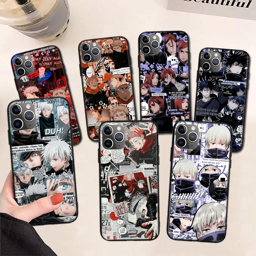 Hot Jujutsu Kaisen Anime Black Phone Case For Apple iPhone 11 13 Pro Max 12 Mini X XS XR 7 Plus 6 6S 8 + SE 5S Pattern Cover
Hot Jujutsu Kaisen Anime Black Phone Case For Apple iPhone 11 13 Pro Max 12 Mini X XS XR 7 Plus 6 6S 8 + SE 5S Pattern Cover