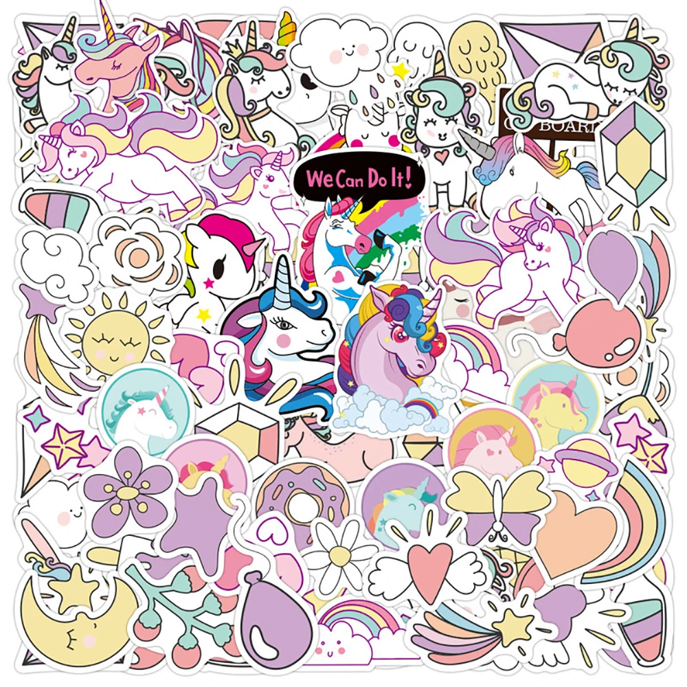 10/30/60PCS Colorful Unicorn Cartoon Stickers Skateboard Fridge Laptop Motorcycle Luggage Classic Toy Decal Sticker Fun for Kid
10/30/60PCS Colorful Unicorn Cartoon Stickers Skateboard Fridge Laptop Motorcycle Luggage Classic Toy Decal Sticker Fun for Kid