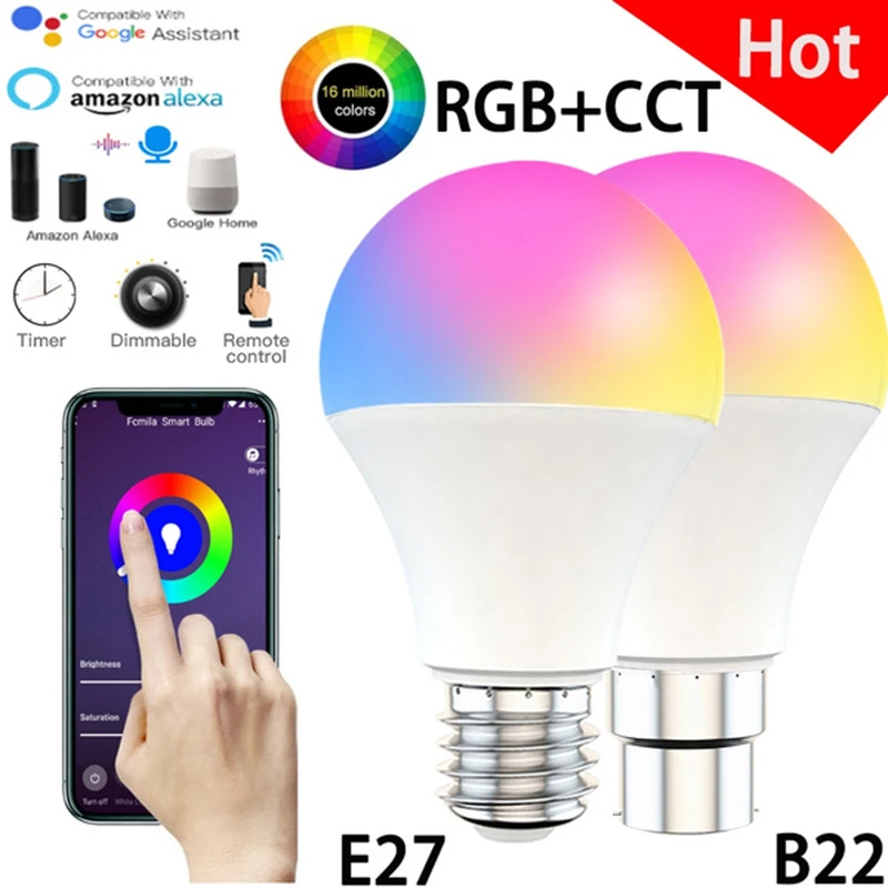LED Smart Bulb Lamp E27 B22 Base with IR Remote/wifi Bluetooth Control 20w Night Light Bulbs Color Changing Edison Light Bulbs
LED Smart Bulb Lamp E27 B22 Base with IR Remote/wifi Bluetooth Control 20w Night Light Bulbs Color Changing Edison Light Bulbs
