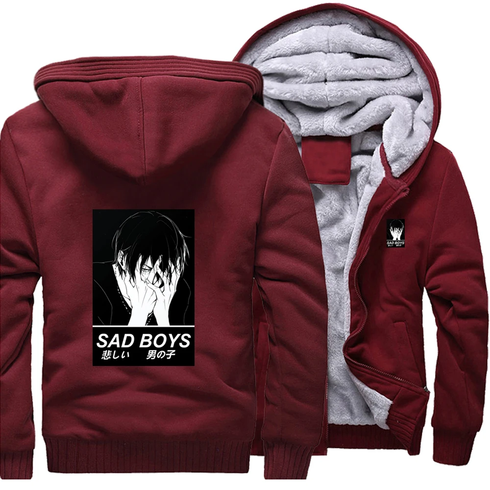Sad Boys Japanese Anime aestheticmen's Winter Thicken Hoodies Pullovers Sweatshirts Harajuku Streetwear Coats Jackets Tracksuits
Sad Boys Japanese Anime aestheticmen's Winter Thicken Hoodies Pullovers Sweatshirts Harajuku Streetwear Coats Jackets Tracksuits