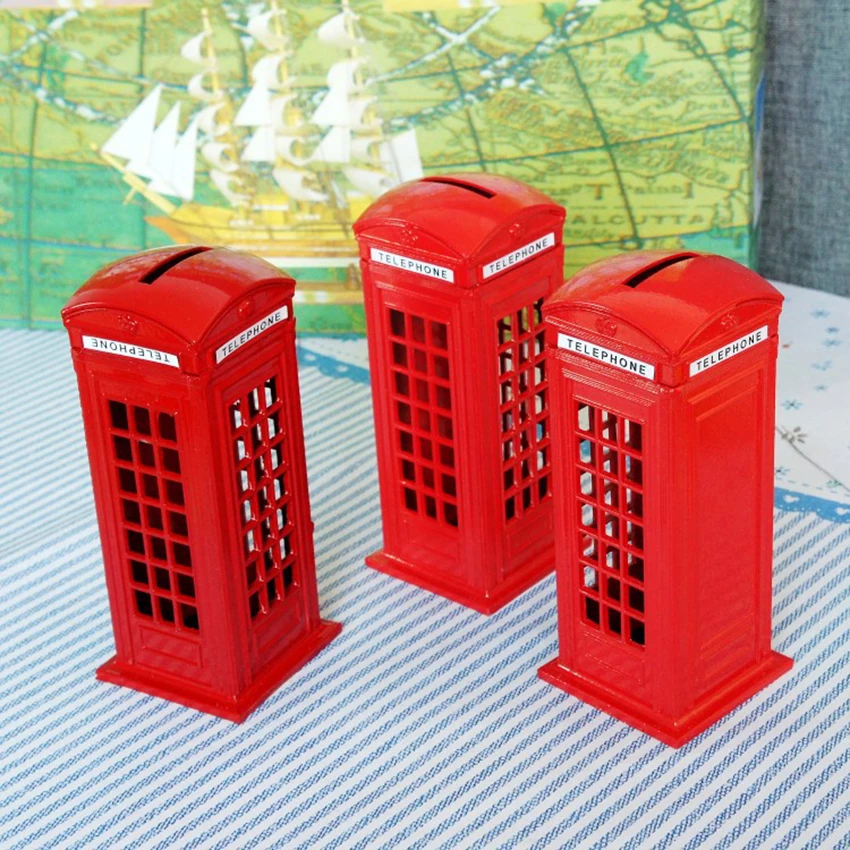 Cute Cartoon Telephone Booth Piggy Bank Alloy Money Storage Box Saving Coin Kids Toys Children 3D Lovely Birthday Gifts Bank
Cute Cartoon Telephone Booth Piggy Bank Alloy Money Storage Box Saving Coin Kids Toys Children 3D Lovely Birthday Gifts Bank