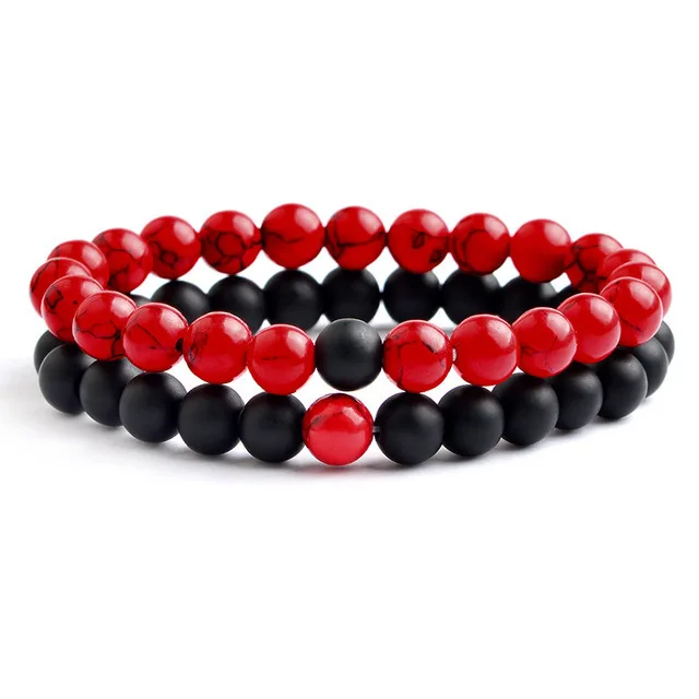 2 Pieces/set Couple Style Long Distance Bracelet Classic Natural Stone White and Black Yin Yang Beaded Bracelets Best Gifts for
2 Pieces/set Couple Style Long Distance Bracelet Classic Natural Stone White and Black Yin Yang Beaded Bracelets Best Gifts for