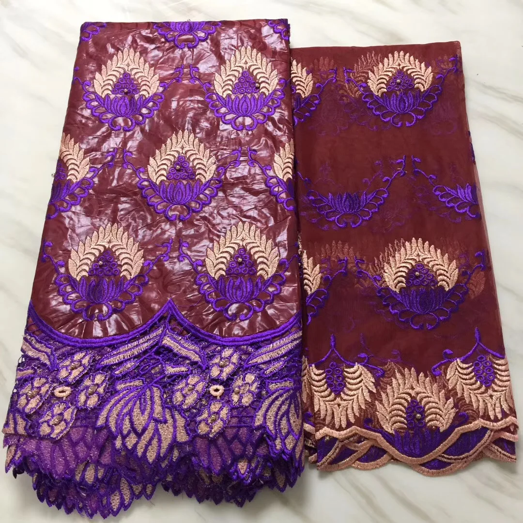 2018 New Arrival High Quality African Double colors Lace Fabric Net Lace Fabric, Tulle Materials Mini Order 5 Yards
2018 New Arrival High Quality African Double colors Lace Fabric Net Lace Fabric, Tulle Materials Mini Order 5 Yards