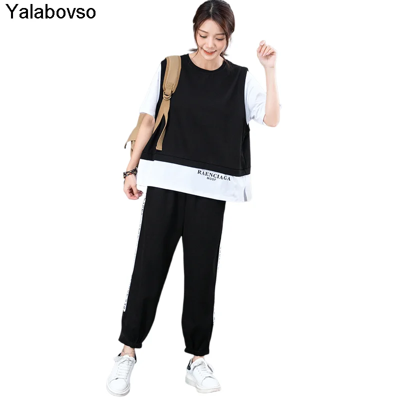 Solid Color Casual Girls Tracksuit Summer Two Piece Suits Loose Short Sleeve Elastic Waist Pants Fashion Outfits Women's Set
Solid Color Casual Girls Tracksuit Summer Two Piece Suits Loose Short Sleeve Elastic Waist Pants Fashion Outfits Women's Set