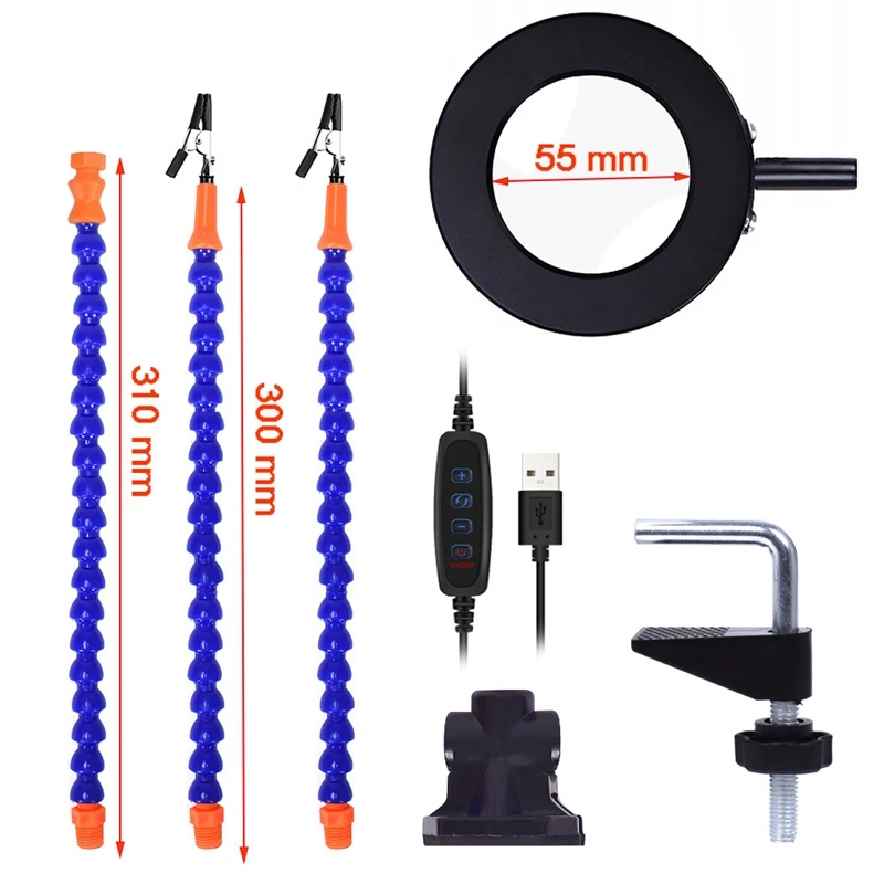 Soldering Holder 3X LED nifier Table Clamp PCB Welding Third Hand Helping Hand Tool for Soldering Assembly Repair
Soldering Holder 3X LED nifier Table Clamp PCB Welding Third Hand Helping Hand Tool for Soldering Assembly Repair