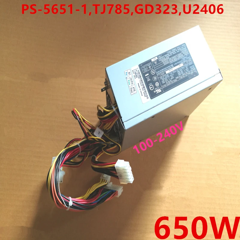 Новый оригинальный импульсный блок питания для Dell Power Edge 1800 650 Вт, PS-5651-1 TJ785 GD323 U2406
Новый оригинальный импульсный блок питания для Dell Power Edge 1800 650 Вт, PS-5651-1 TJ785 GD323 U2406