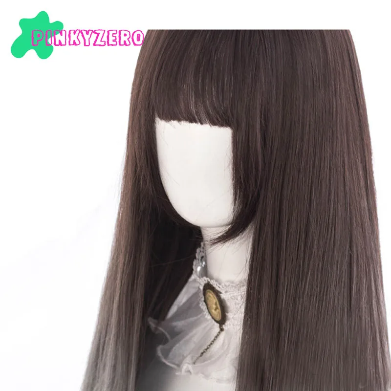 Sweet Lolita Straight Wig Harajuku Fringe Bangs Cute Synthetic Kawaii Brown Gradual Gray Hair Halloween Free Wig Cap Women Girl
Sweet Lolita Straight Wig Harajuku Fringe Bangs Cute Synthetic Kawaii Brown Gradual Gray Hair Halloween Free Wig Cap Women Girl
