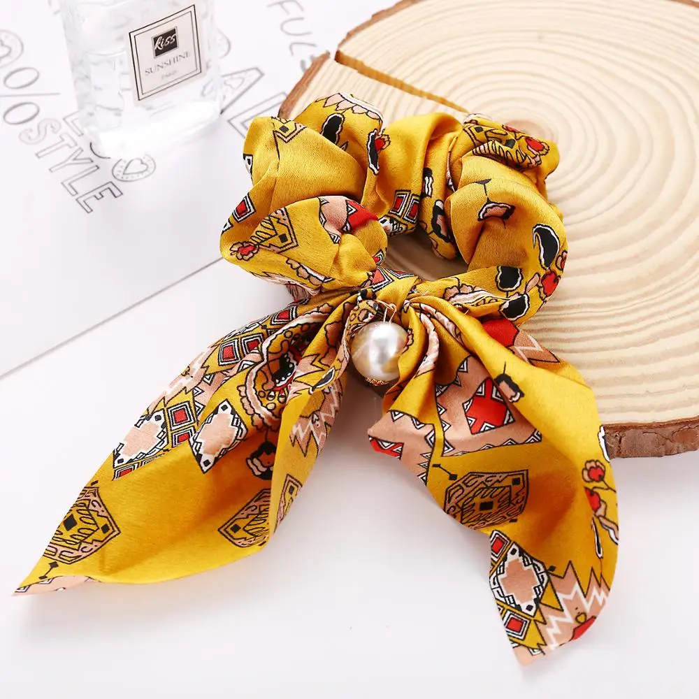 1pc Printed Bowknot Hair Scrunchies Pearl Elastic Rubber Hair Bands for Women Girls Children Ponytail Holder Hair Accessories
1pc Printed Bowknot Hair Scrunchies Pearl Elastic Rubber Hair Bands for Women Girls Children Ponytail Holder Hair Accessories