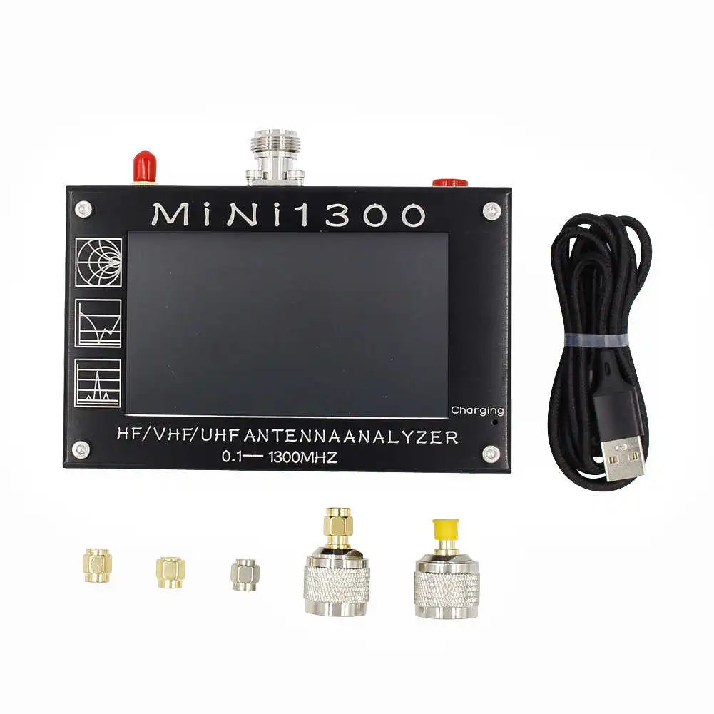 MINI1300 Full Band 4.3 Inch Touch Screen Vector VNA Antenna Analyzer 0.1-1300MHZ
MINI1300 Full Band 4.3 Inch Touch Screen Vector VNA Antenna Analyzer 0.1-1300MHZ