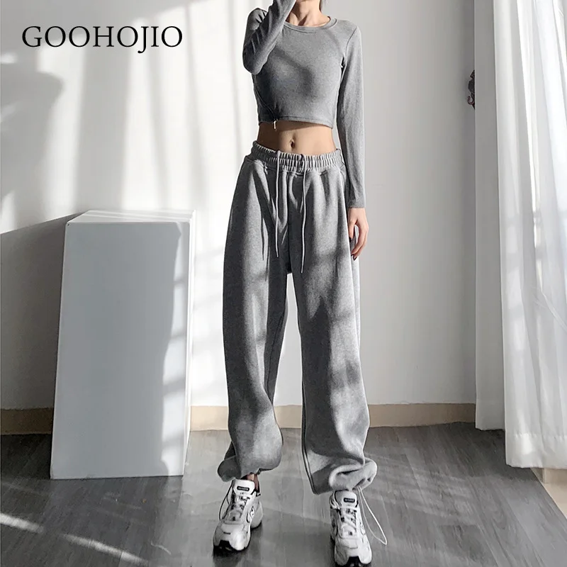 Новинка 2021, весенне-осенние свободные модные повседневные брюки GOOHOJIO, женские брюки с высокой талией, женские спортивные брюки большого раз...
Новинка 2021, весенне-осенние свободные модные повседневные брюки GOOHOJIO, женские брюки с высокой талией, женские спортивные брюки большого раз...