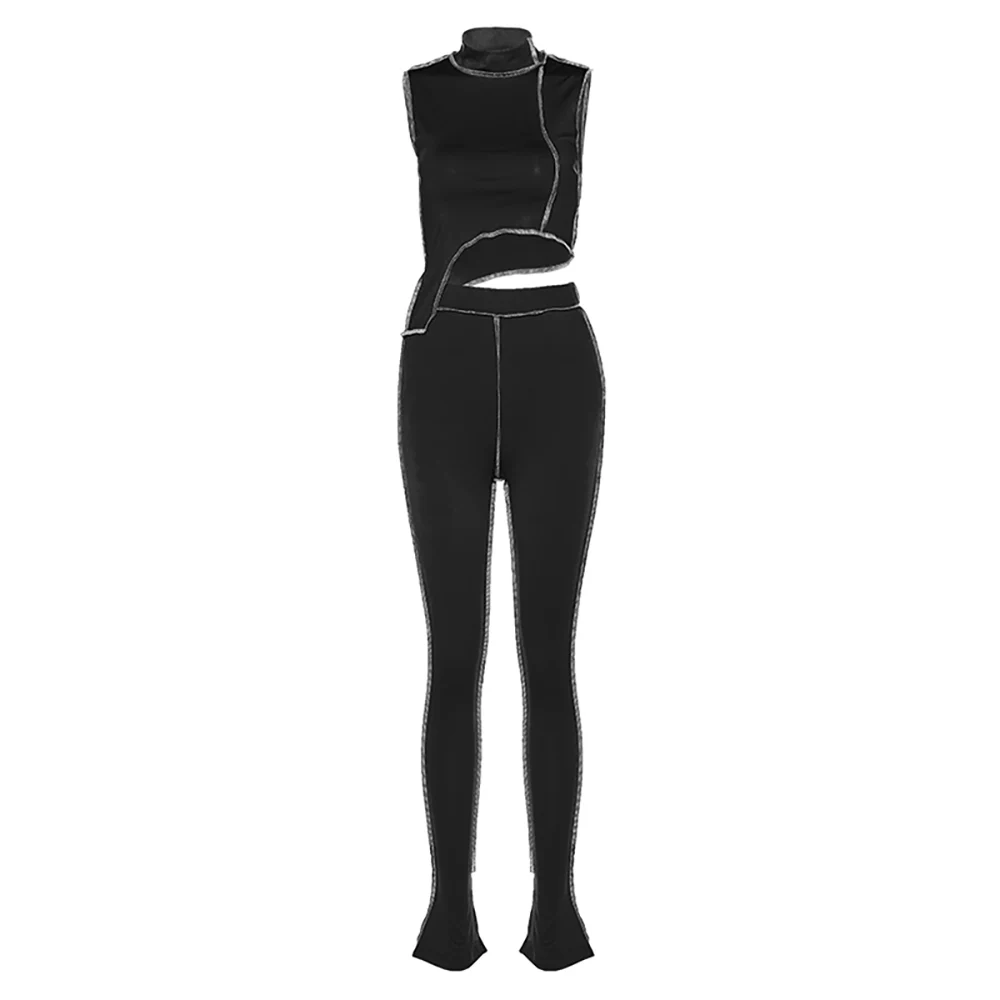 Elegant Asymmetry 2pcs Women Fitness Tracksuit 2020 Patchwork Crop Top + Flared Leggings Pants Active Wear Outfits Matching Set
Elegant Asymmetry 2pcs Women Fitness Tracksuit 2020 Patchwork Crop Top + Flared Leggings Pants Active Wear Outfits Matching Set