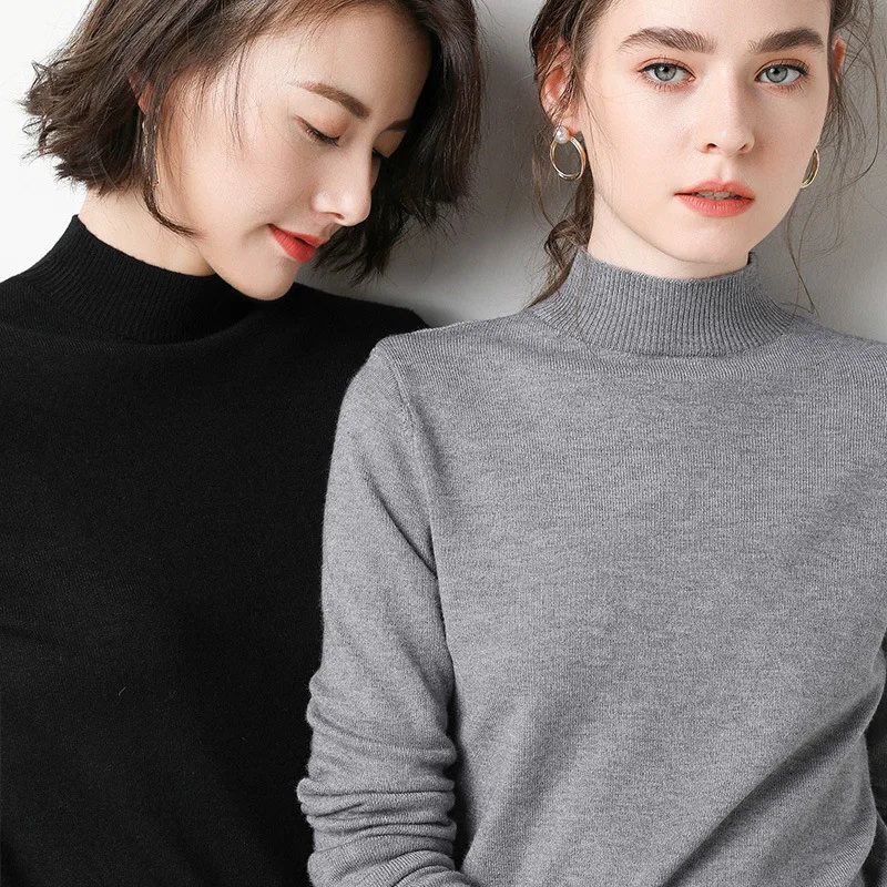 Women Knitted Pullovers Turtleneck Sweater Women 2020 Spring Winter Black Tops Long Sleeve Jumper Pull Femme Clothing My NewIn
Women Knitted Pullovers Turtleneck Sweater Women 2020 Spring Winter Black Tops Long Sleeve Jumper Pull Femme Clothing My NewIn
