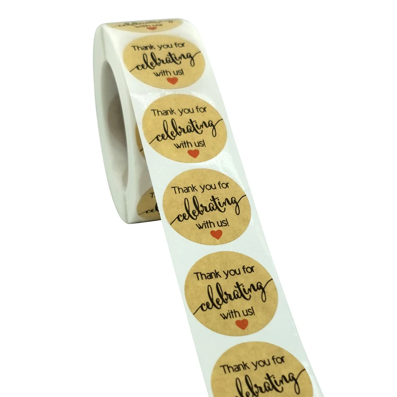 500pcs/roll Thank You Stickers Handmade Sticker Circle Stationery Thank You For Your Order Seal Labels Thank You Stickers
500pcs/roll Thank You Stickers Handmade Sticker Circle Stationery Thank You For Your Order Seal Labels Thank You Stickers