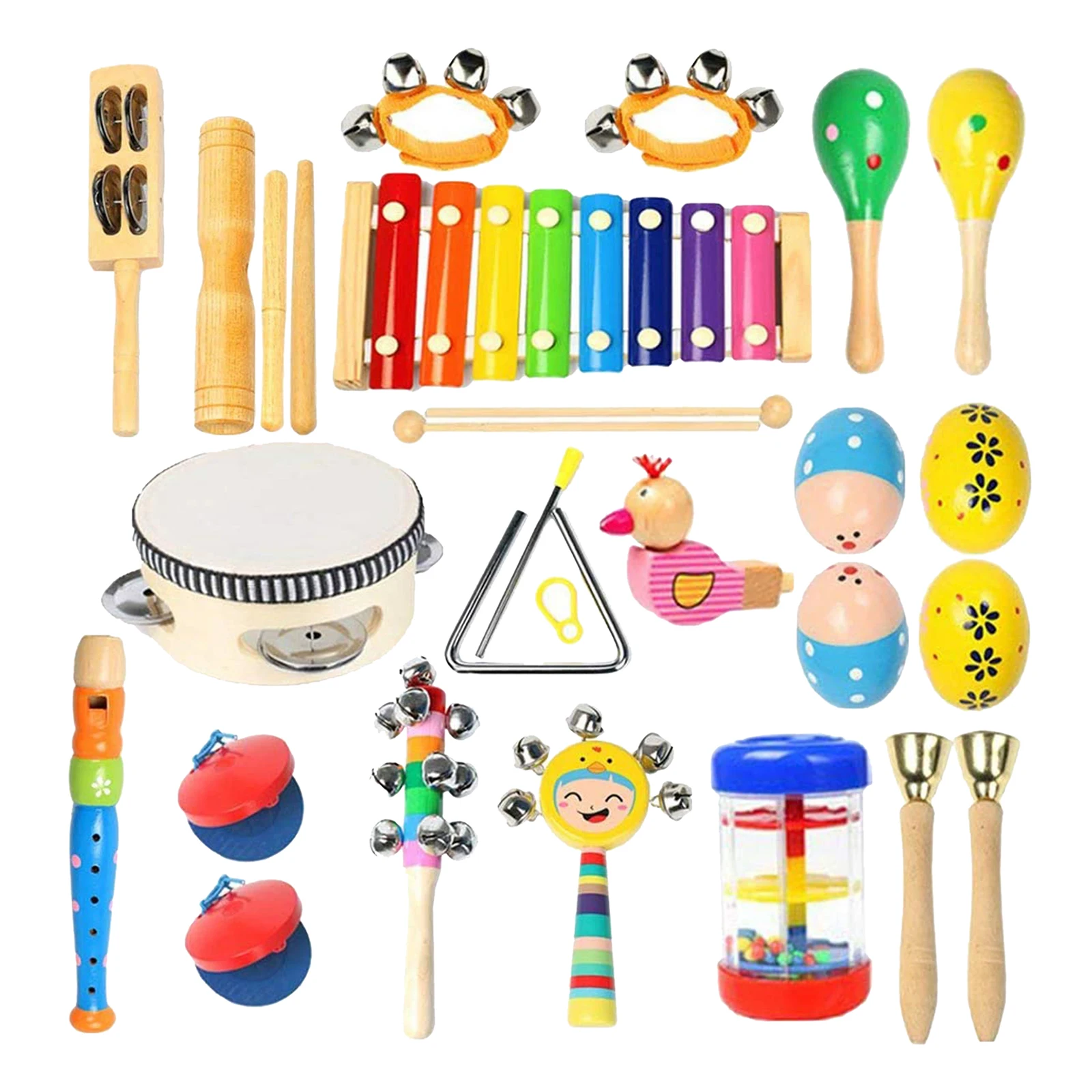 Toddler Musical Instruments Ehome 15 Types 22pcs Wooden Percussion Instruments Toy Kids Preschool Educational, Musical Toys Set
Toddler Musical Instruments Ehome 15 Types 22pcs Wooden Percussion Instruments Toy Kids Preschool Educational, Musical Toys Set
