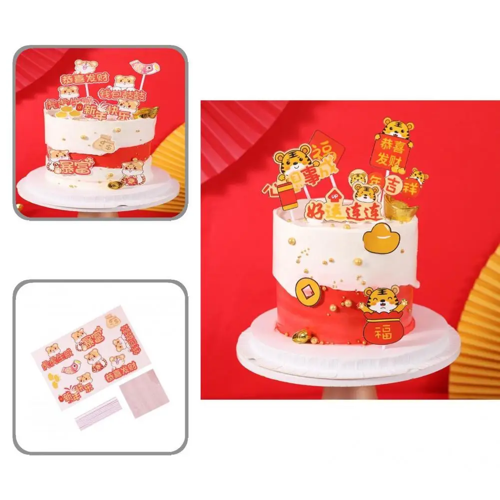 Украшение для торта, легкий удобный визуальный эффект, 2022 креативный китайский Топпер для торта 
Украшение для торта, легкий удобный визуальный эффект, 2022 креативный китайский Топпер для торта